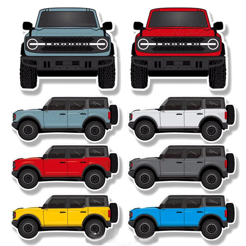 Car Styling Vinyl Stickers for Vehicle Model Bronco LeBron Decal Auto Trunk Side Body Decoration