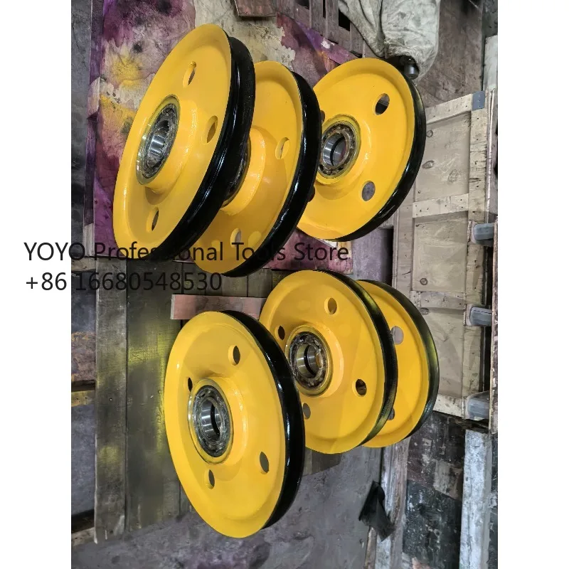 4daCustomized Forging Steel Crane Wheel Pulley Crane Wheels Train Wheels for Railway Transport