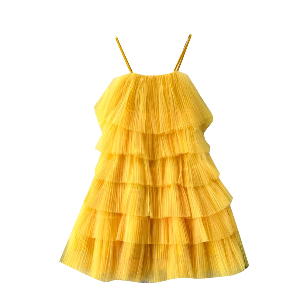 Vestido de Verão Solto de Tule com Saia Psada, Vestido Sexy Sem Alças, ande Movimento, Moda Fena Verão 