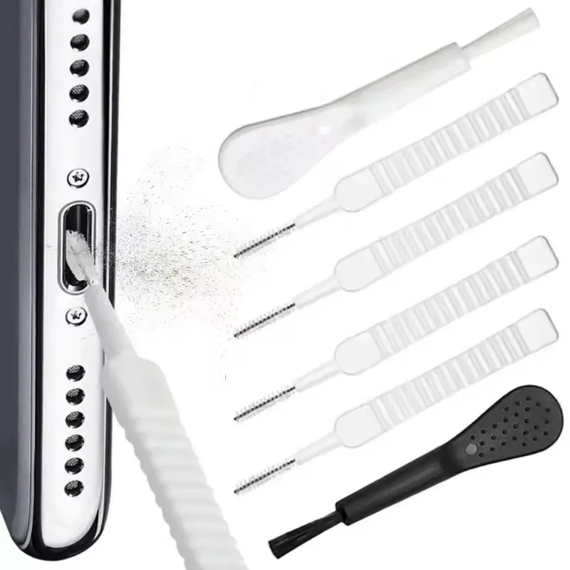 1/10PCS Charging Port Dust Plug with Cleaning Brush for iPhone 17 16 15 Pro Max Plus Samsung S26 iOS Type C USB Cleaner Set view 6