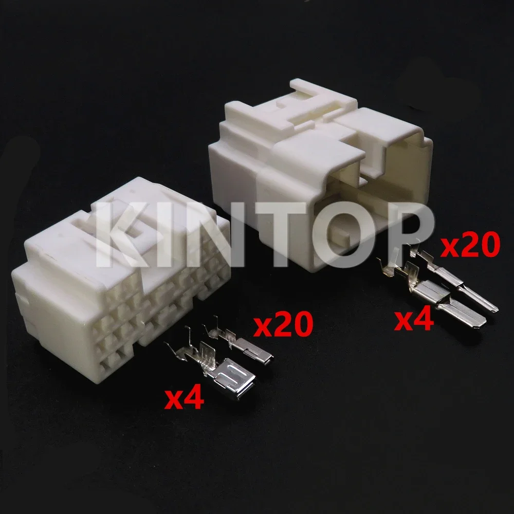 

1 Set 24 Pins AC Assembly Car Electrical Socket 7282-1248 7283-1248 Auto Wire Plastic Housing Unsealed Plug Composite Connector