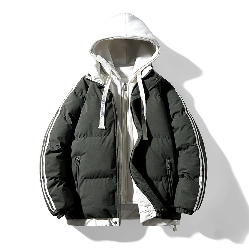 Chaqueta de plumón de algodón para hombre, abrigo de edición gruesa, impermeable y cálido, ropa de viaje al aire libre, edición coreana, invierno, novedad de 2024