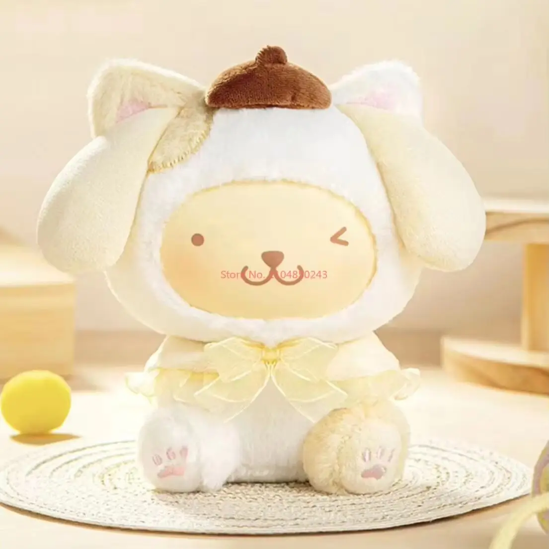 100% Autentyczny Sanrio Teasing Cat Series Blind Box Winyl Pluszowy Wisiorek Modna Kolekcja do Zabawy Ręcznie Robiona Ozdoba Prezent