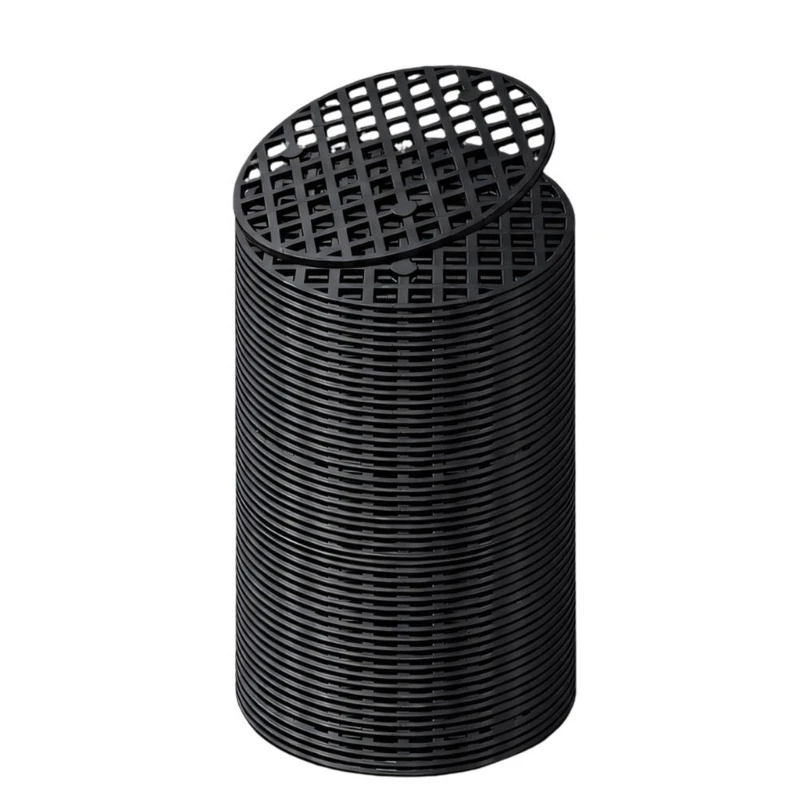 200 Stück Blumentopf-Entwässerungssiebe mit perforierter Bodenbarriere, Entwässerungsluftstrom, 3 x – Detail 6