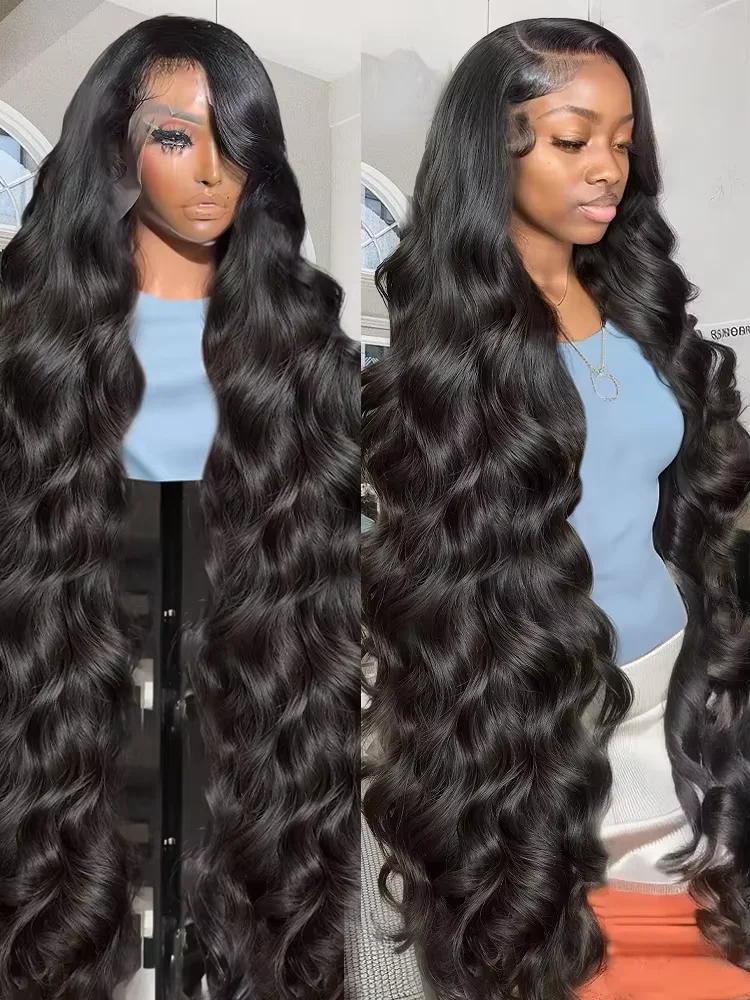 13x4 Full HD Lace Frontal Wig CEXXY 180% 30 40inches Hd Lace Wig 13x6 Human Hair Body Wave PrePlucked Water Wave Wig For Women