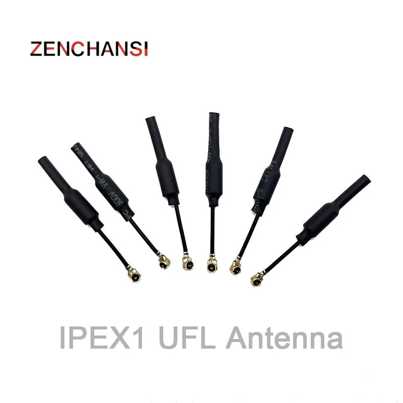 1/3/6PCS 45mm 5.8G 2dBi U.FL IPEX1 IPX Omni-Directional Brass FPV Antenna RG178 transmitter antenna use for RC Drone