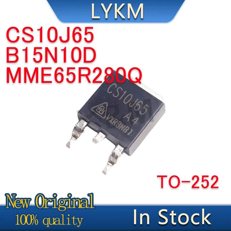 10/PCS New Original B15N10D B15N10 MME65R280Q 65R280Q CS10J65 TO-252 In Stock