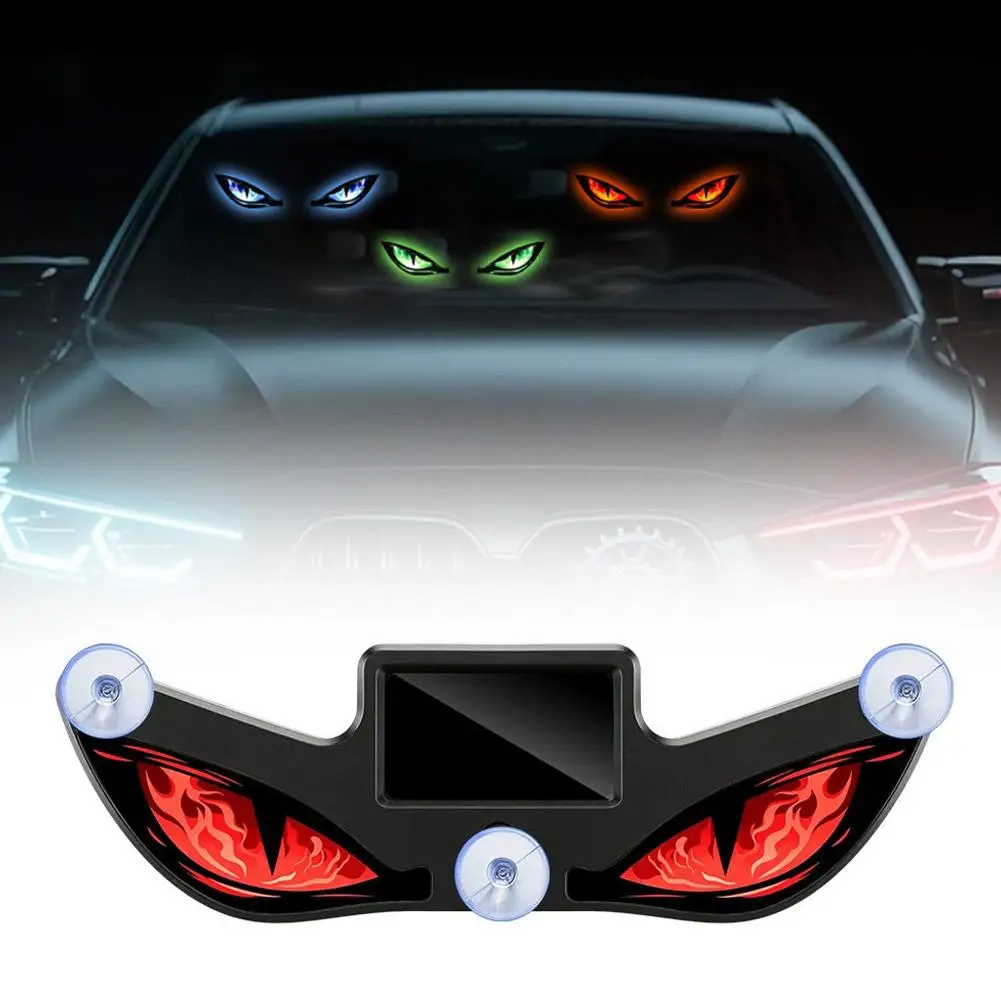 Solarbetriebene Auto-LED-Warnleuchte Typ C mit Doppelladung, Teufelsaugen-Stroboskop-Signallampe, Universelles Auto-Diebstahlschutz-Zubehör – Detail 11