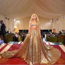 Handmade Sequin Skirt Long faldas jupe femme Custom Maxi Skirts Women With Long Train Formal Skirt for Party