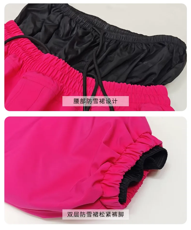 John Snow New Warm Snow Wear For Men And Women Waterproof Breathable Snowboard Jacket And Pants Outdoor Professional Ski Suit