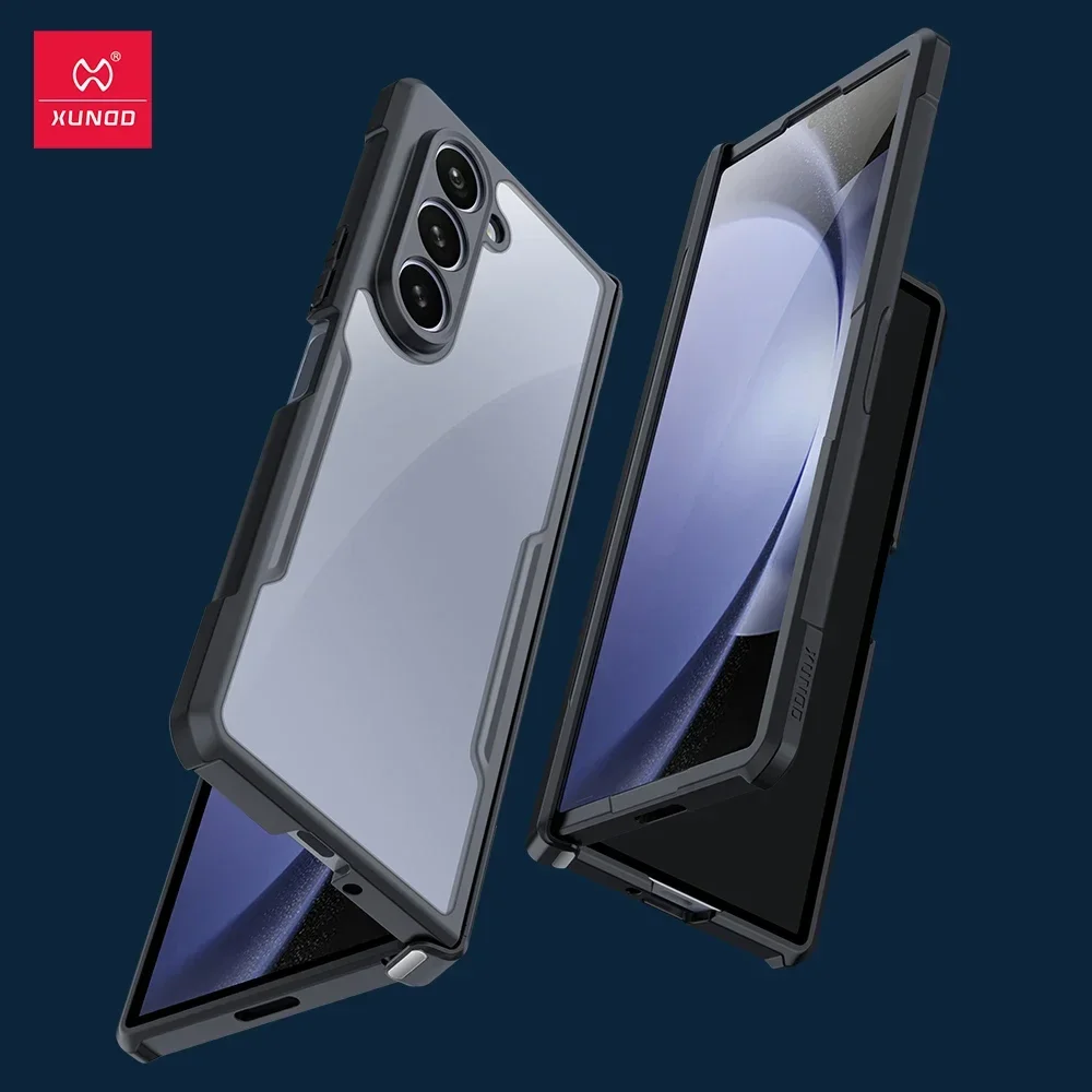 

Xundd для Samsung Galaxy Z Fold6 чехол для Galaxy Z Fold 6 5 4 3 чехол для телефона ударопрочный защитный чехол прозрачные чехлы