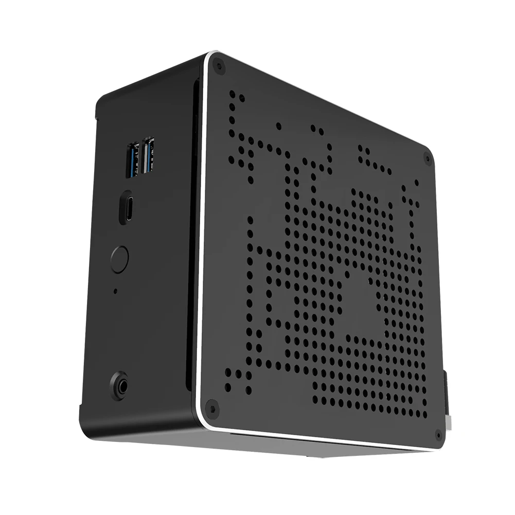 Imagem -05 - Mini Servidor Htpc Pequeno 4k Aby02 Intel Xeon E2176m E-2186m W10885m Suporte Windows 11 Pro dp Hdmi Tipo-c 2lan