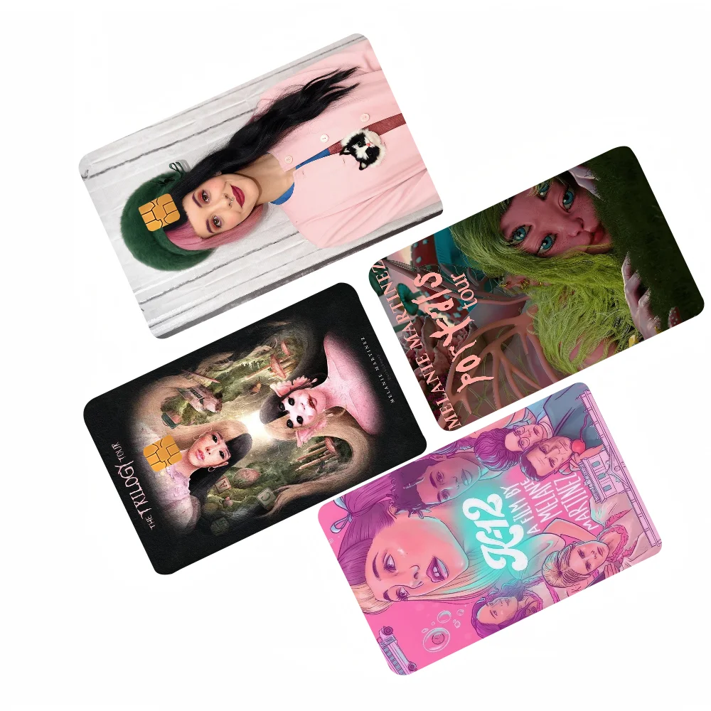 

Singer Melanie Martinez Anime 4pcs 1Set Film Skin Sticker Tape For Bank Credit Debit Card