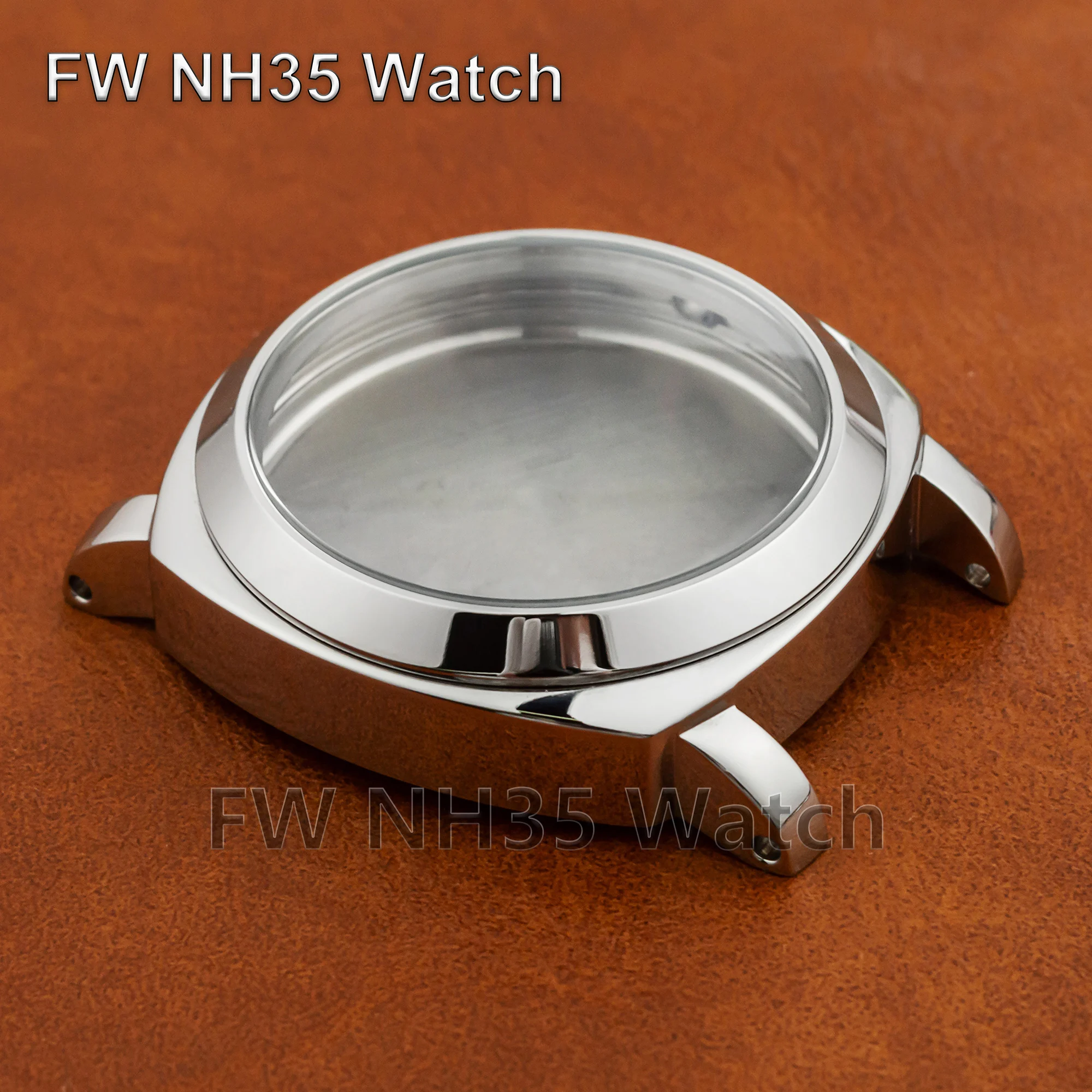 

44mm Vintage Watch Case Bubble Mirror for PAM 5218 316L Stainless Steel Watch Case Fit ETA 6497/6498/ST3600/ST3620 Movement