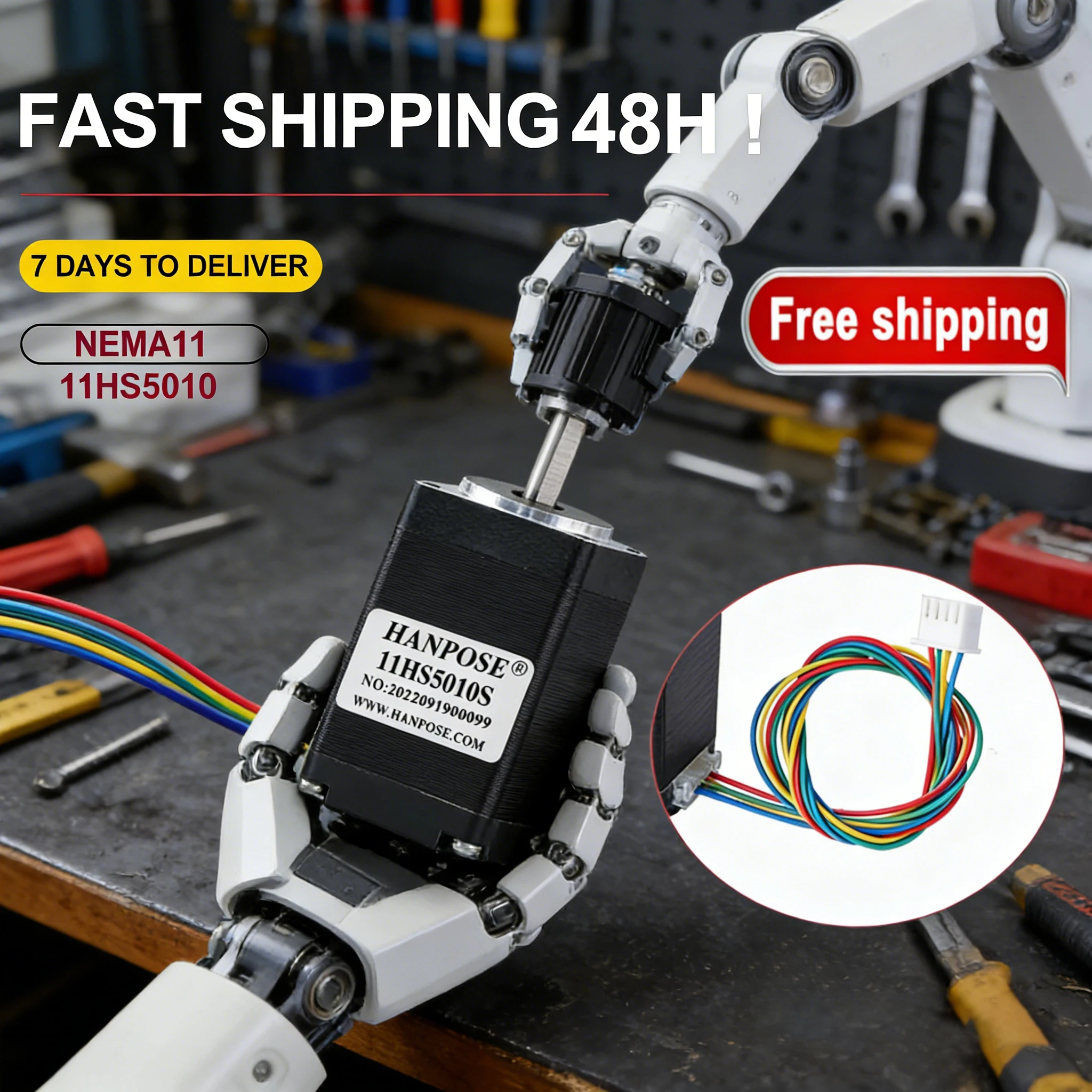 NEMA11 Stepper Motor 4-Phase 11HS5010  1.0A 0.17N.M for 3D Medical machinery accessories 28 MINI Stepper Motor nema14