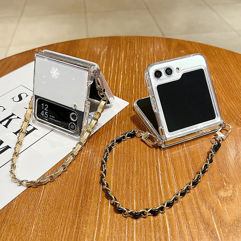 شجرة عيد الميلاد نمط المعادن الحبل قضية الهاتف لسامسونج غالاكسي Z Flip5 Flip6 Flip 7 FE 7 6 4 5 3 5G لينة غطاء قابل للطي من البولي يوريثان #5