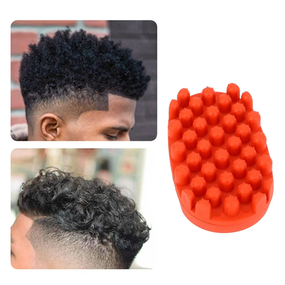 Professional Twist Hair Brush Versatile PortableWashable Afro Twist Brush Quick Easy Silicone Curling Hair Brush For Black Men