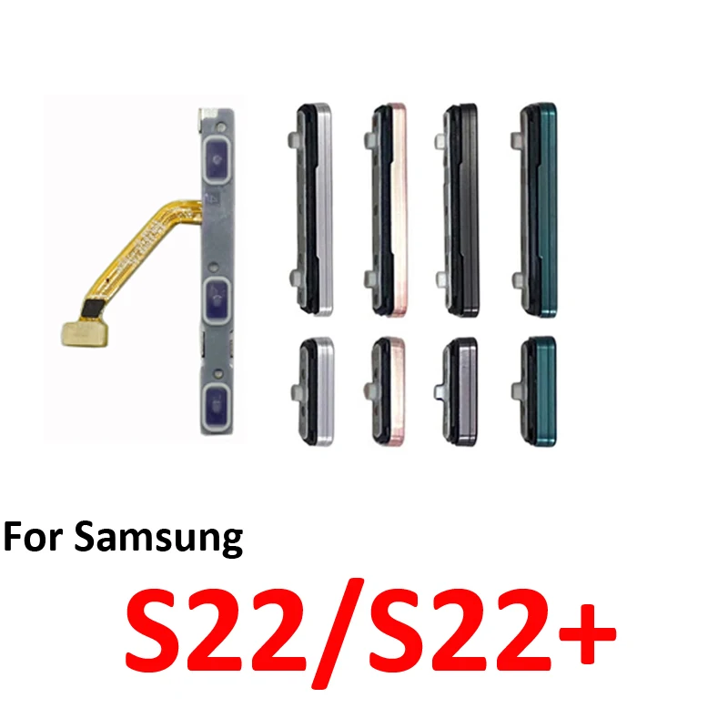 For Samsung Galaxy S22 S22+ S901 S906 Phone Power Volume Button On Off External Key Internal Flex Cable Repair Parts Black image 5