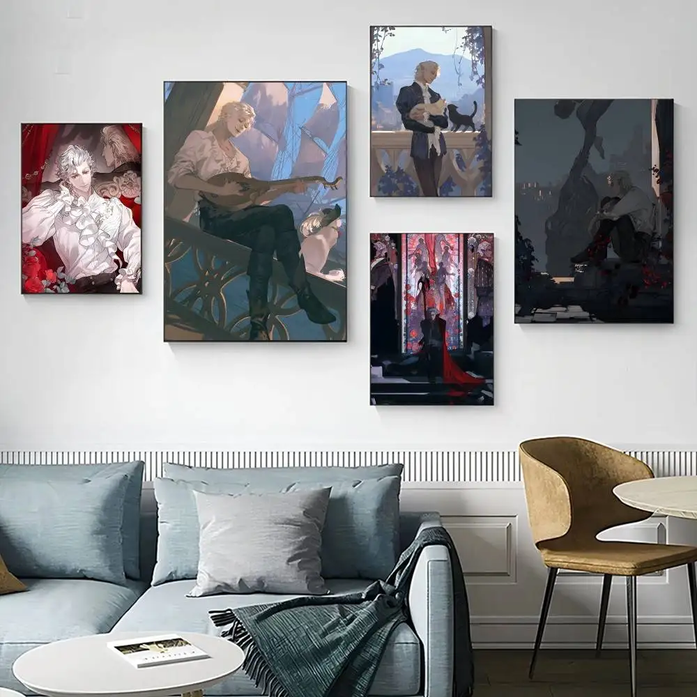 

Baldur G-Gate Figure Astarion Game Poster wall stickers -suitable for all rooms perfect gift