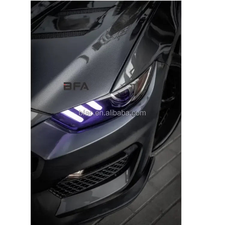 New AC Carbon Fiber Bumper Engine Hood for Ford Mustang 2015-2023