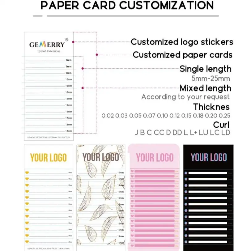 쉬운 팬 커스터마이징 프리메이드 볼륨 팬 전문 메이크업 도구 도매