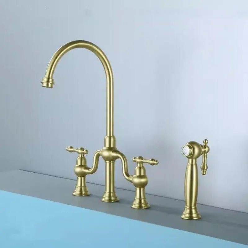 kitchen faucet Kitchen sink faucet hot and cold faucet with spray gun Europe us style kitchen mixer tap