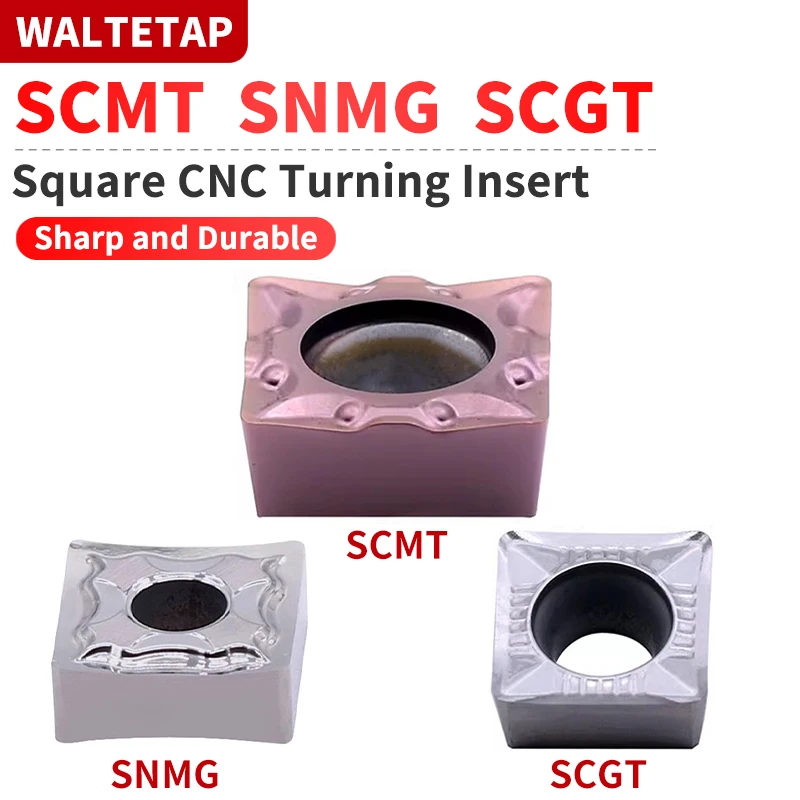 

1 шт. твердосплавная токарная пластина SCMT SNMG SCGT для станков с ЧПУ, токарный инструмент SCMT09T SNMG120 SCGT09T