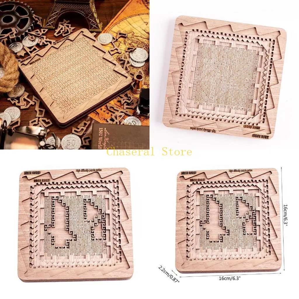 

E7CE Непоседа головоломка предварительно вырезанная деревянная головоломка неправильной формы для взрослых детей игрушка в для