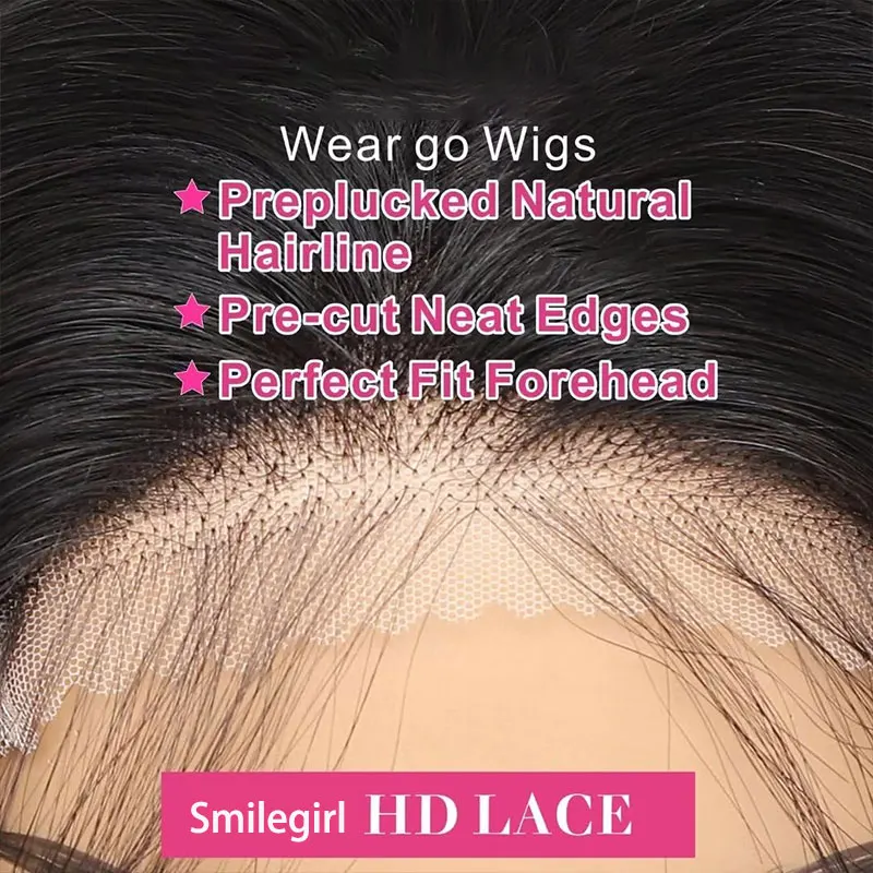 5X5 Body Wave Lace Front Wigs Human Hair Pre Plucked 220 Density 4X4 HD Transparent Lace Front Wigs for Women Natural Black Wigs image 5
