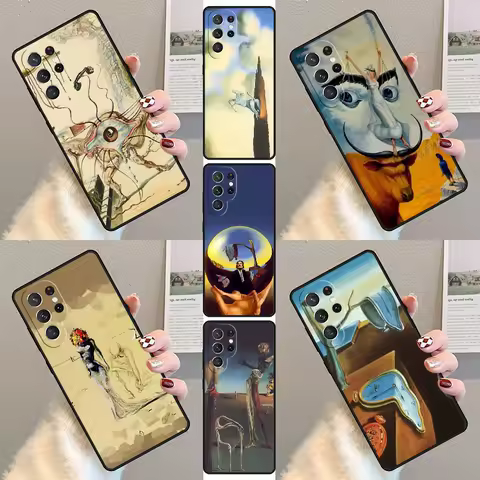 Salvador Dali Art Phone Case For Samsung Galaxy S23 S21 S20 FE S24 S22 Ultra Note20 S10 S9 S8 Plus Silicone Cover
