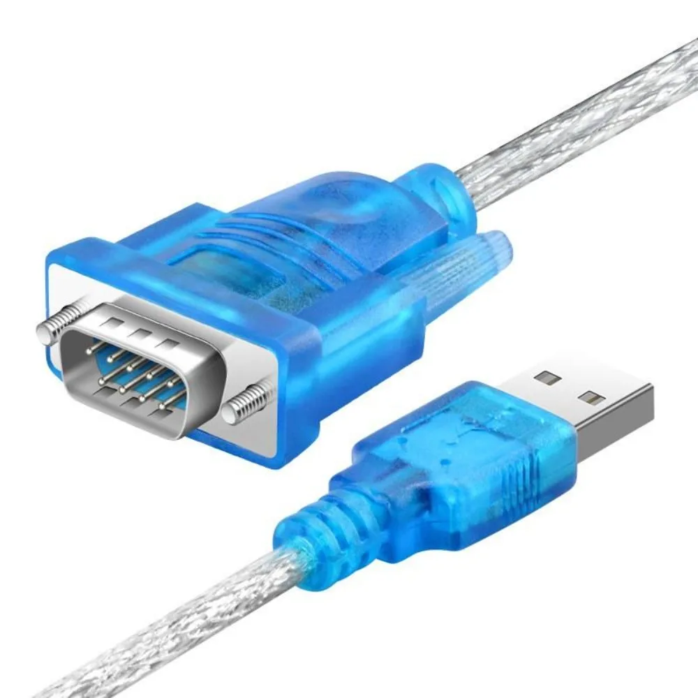 

USB 2.0 to RS232 DB9 9Pin Male Female Serial Converter Adapter Cable COM Port Cord For Windows 10/7/8/98/2000 PC Computer