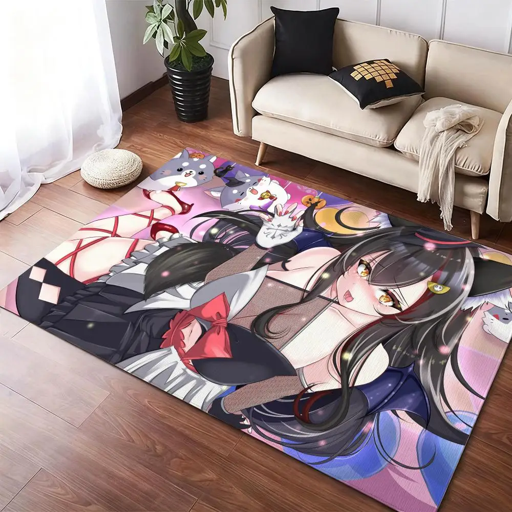 

O-Ookami MioS sexy Floor Mat Soft Thickened Non-Slip Door Mat for Living Room Home Decor Flannel Rugs