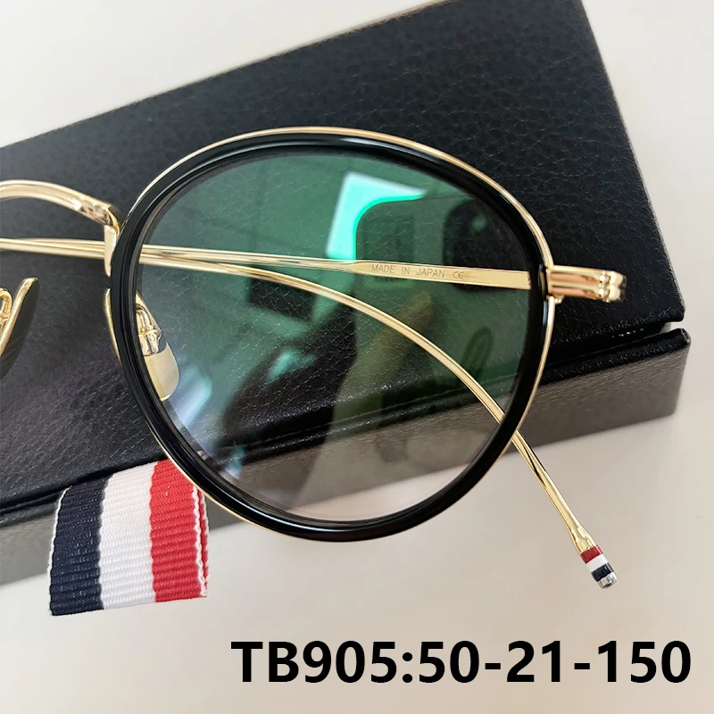 

Модные овальные титановые оправы для очков, брендовый дизайн TB905, женские золотые очки, высококачественные люксовые очки, 2026
