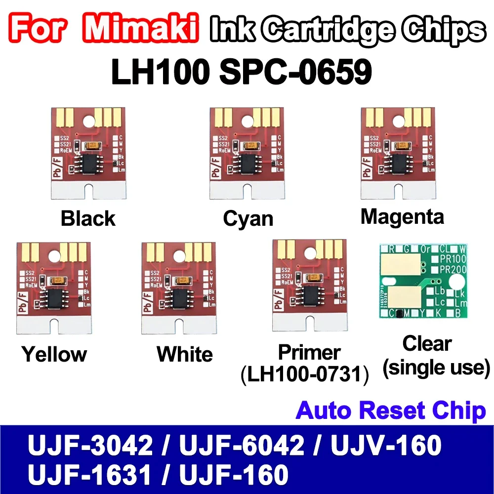 Mimaki LH100 SPC 0659 SPC-0659 Ink Cartridge Auto Reset Chip For Mimaki JFX-1631 UJV-160 UJF-3042 UJF-3042FX permanent chip