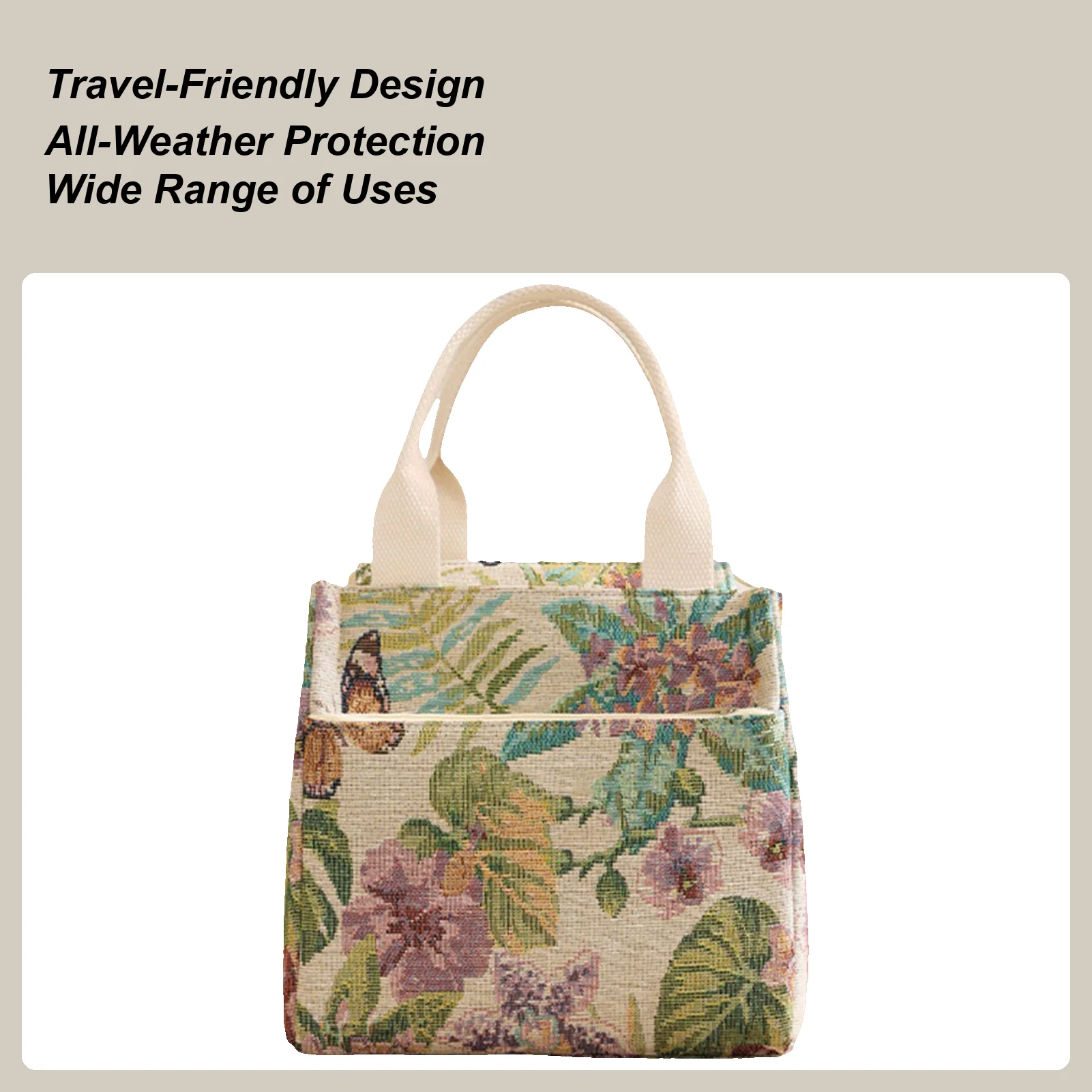 

Womens Lunch Bags For Work Flower Waterproof Holder Womens Lunch Box For Work For Work Food Girls Adults Kids Travel Outdoor