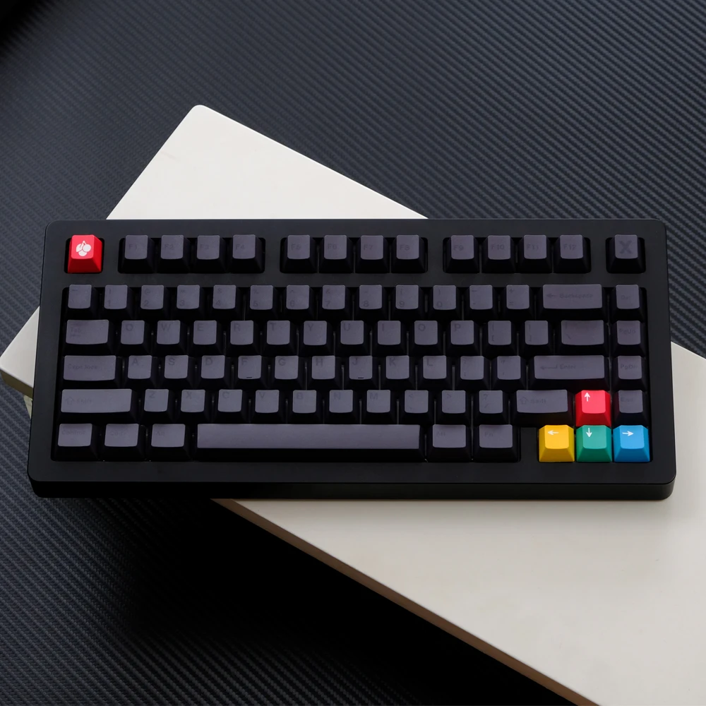 1 Set Night Curtain Keycaps PBT Dye Sublimation Keycap Cherry Profile Key Caps For Keychron Q2 K2 Anne GH60 GK64 Poker 75 980