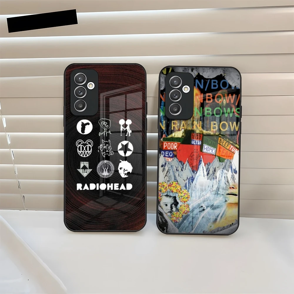 Epc R-Radiohead Band Rainbow Phone Case Glass For Samsung Galaxy S20 S26 S25 S24 S21 S22 S23 Ultra Fe Plus A24 A52 A55 Cover