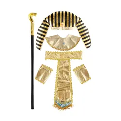 Ancient Rome Pharaoh Cosplay Costume Collar Arm Sleeves Belt Set for Men Women Halloween Egyptian Cleopatra Roleplay Accessories