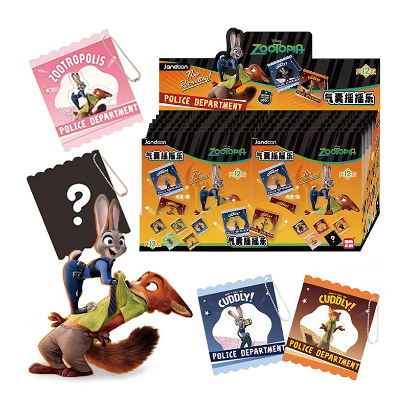 Colgante Decorativo Zootopia, Regalos de Cumpleaños y Festivos para Niños, Juguetes de la Serie Grano de Arroz, Bolsa de Aire, Figura de Anime de Judith y Nick Sloth