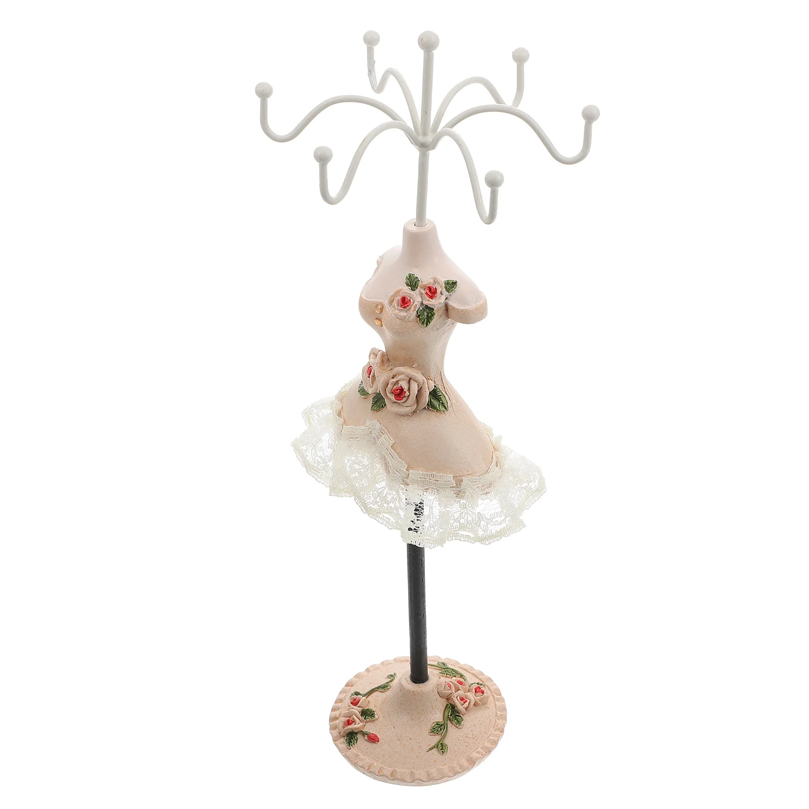 

Jewelry Rack Stand Necklace Holder Countertop Small Resin Cute Multifunctional Display Travel