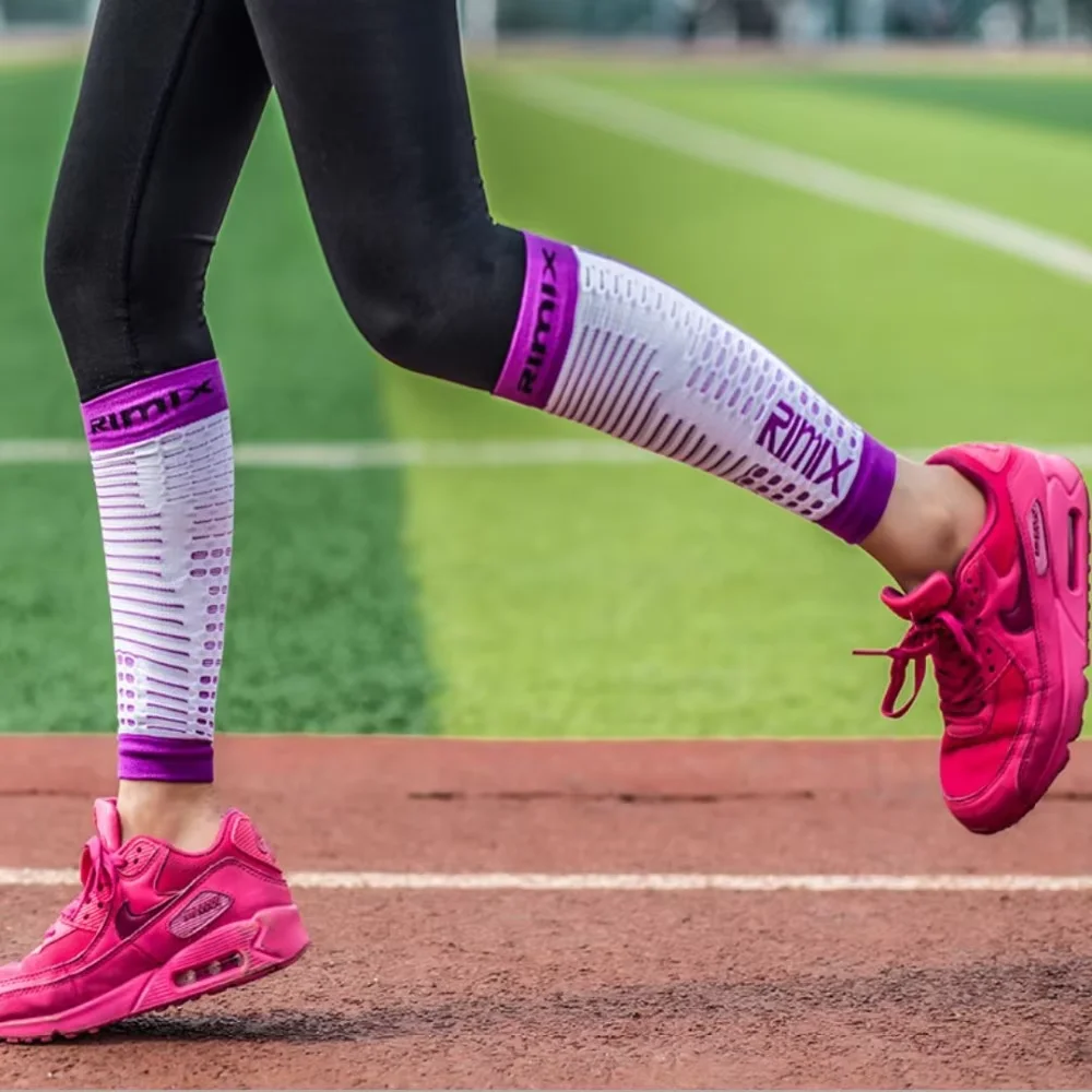 

RIMIX Sport Compression Running Calf Sleeve Leg Socks Support for Shin Splints, Leg Pain, Jogging Sport Runners Guards outdoor