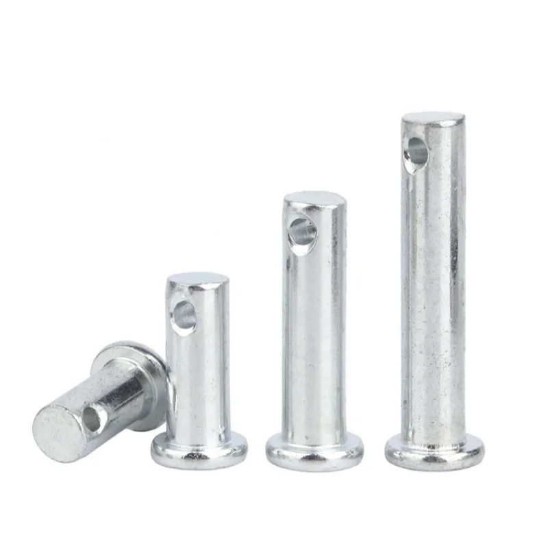 M4 M5 M6 M8 M10 M12 M14 M16 M18 Carbon Steel With Hole Pin Shaft Cotter Pin Set Flat Head Cylindrical Pins Plug Positioning Pins image 4