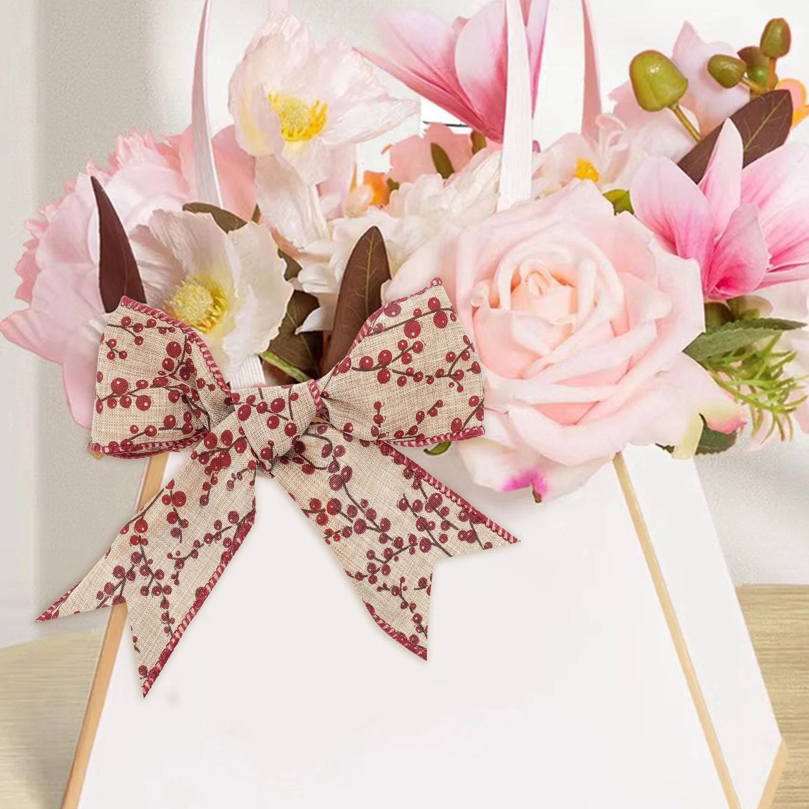 

Christmas Ribbon 3M Long Xmas Diy Craft Ribbon For Gift Wrapping Bow Making Holiday Decoration Party Supplies