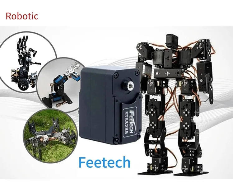 Feetech Metal Gear Digital Servo 260kg Torsi Servo 12v 24v 28v Motor Servo Industri Raksasa