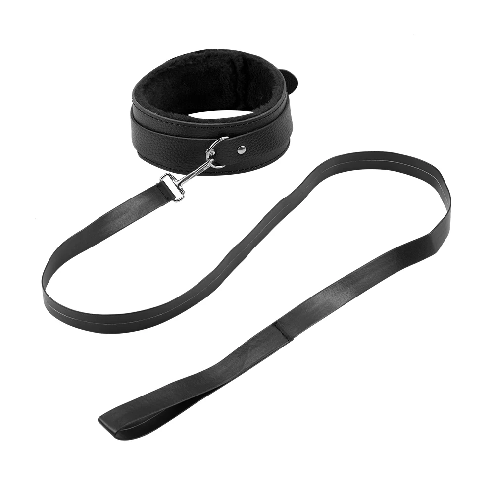 SM Sexy Leather Kits Adults Fantasy Wives Sex Toy Set for Women Men Sex Bondage Set Handcuffs Ankle Cuff Restraints for Couple