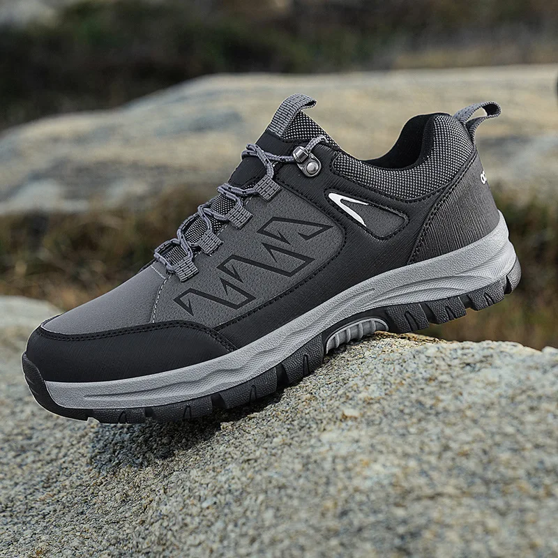 

Men Outdoor Hiking Sneakers Trekking Lace Up Trekking Outdoor Mountain Climbing Shoes Trail Breathable Jogging Men Sports Shoes