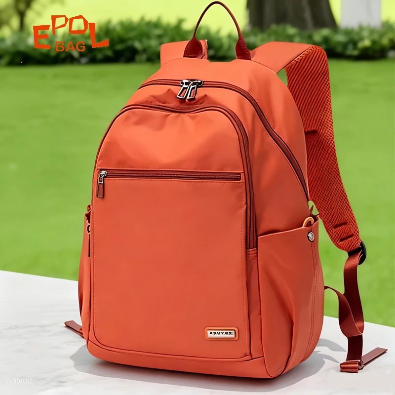 

Средний рюкзак EPOL для женщин, трендовые модные повседневные дорожные спортивные школьные рюкзаки 2025 года, легкая водонепроницаемая женская сумка 2961-21