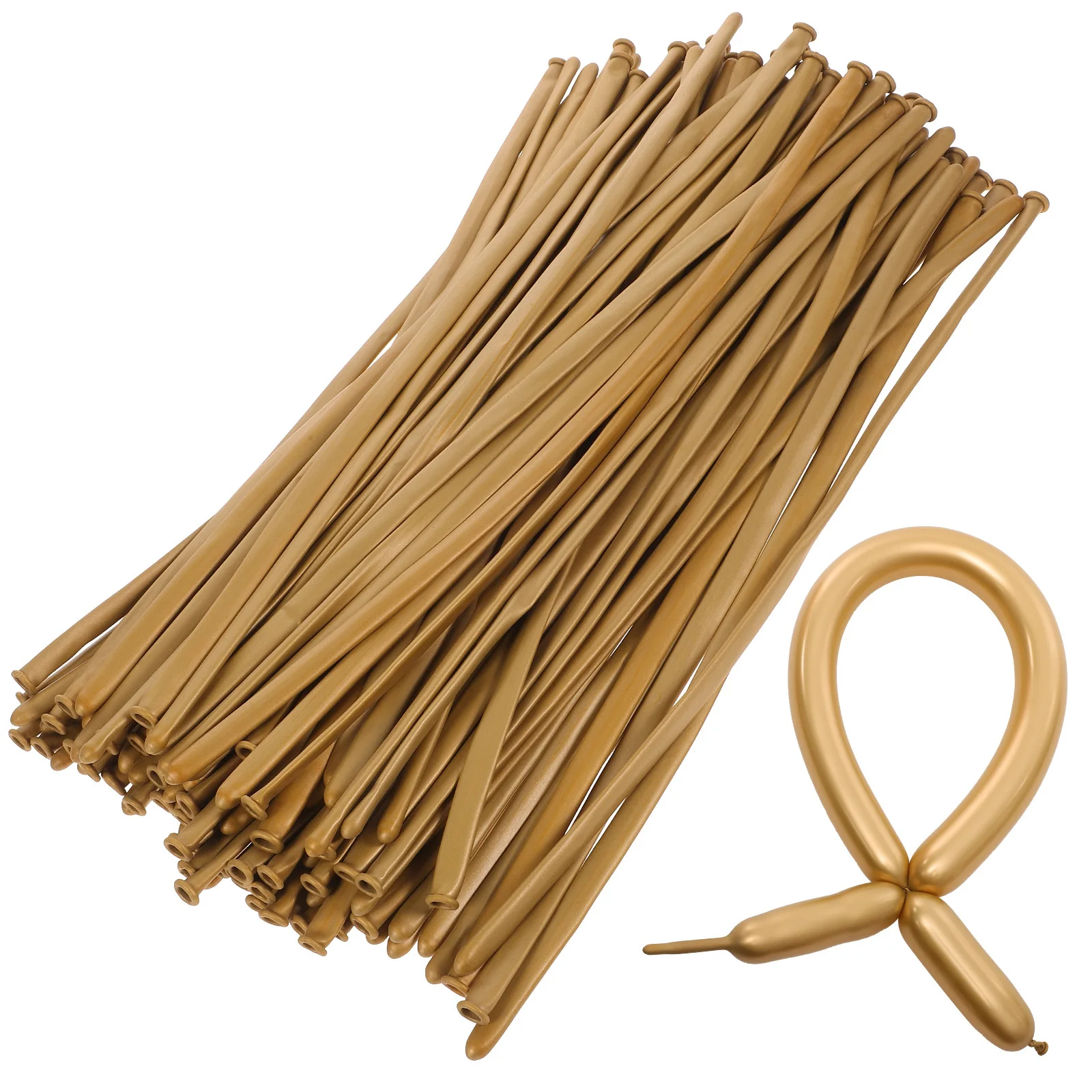 

100Pcs Metal Balloons Resilient Long Modeling Balloons for Party Supplies Festival Decoration Creative Balloon Art Craft