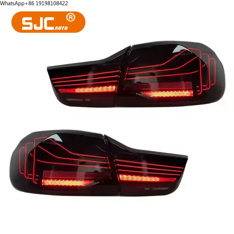 

Новые модернизированные задние фонари SJC Auto CSL для BMW M4 F82 и 4 серии F32 2014-2020, светодиодные задние фонари в стиле CSL Laser, подключение и работа (Plug & Play)