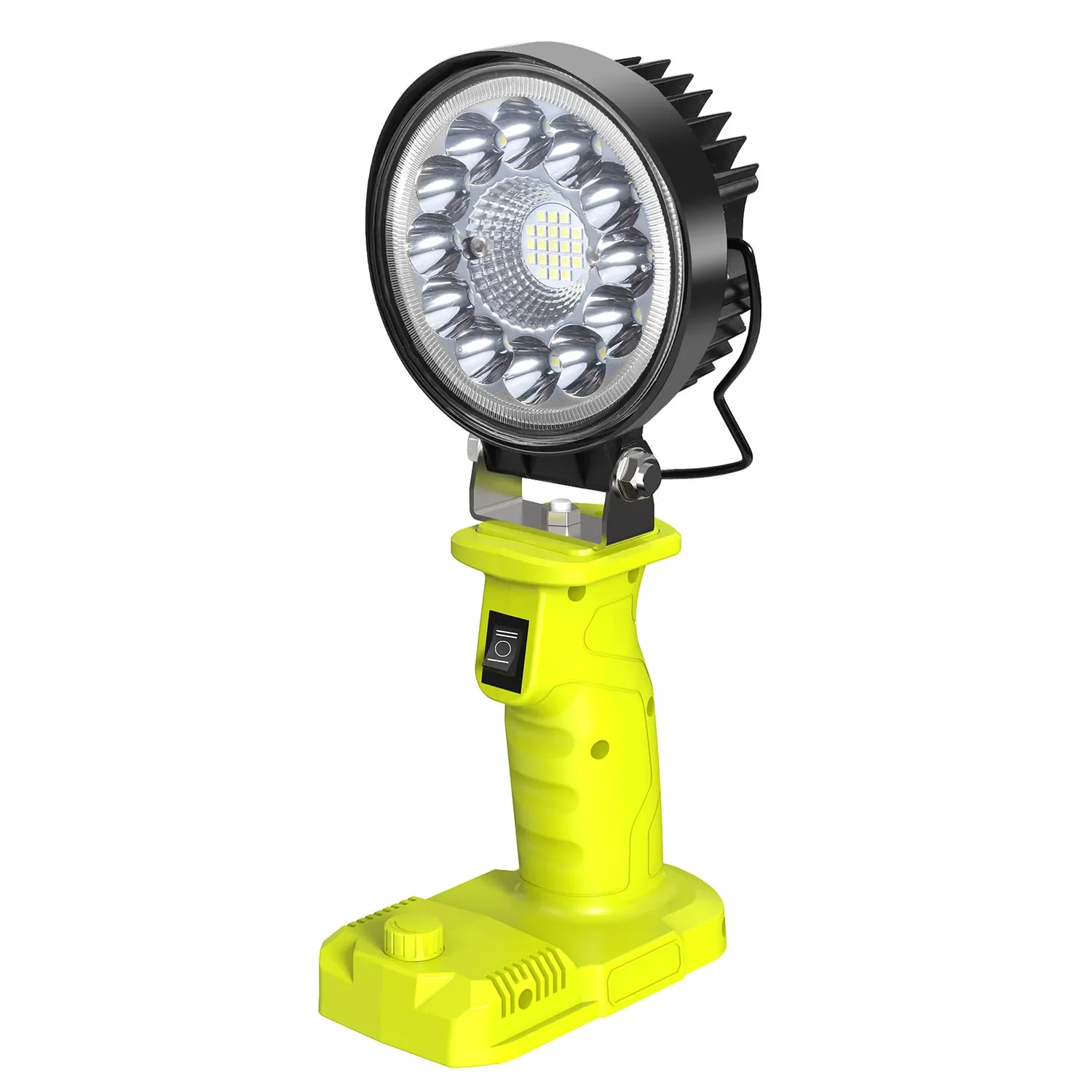 Carro levou alarme trabalho luz, lanterna, tocha, holofotes, lâmpada de acampamento, ryobi, 18v lítio níquel, 1 + bateria, p107, p108